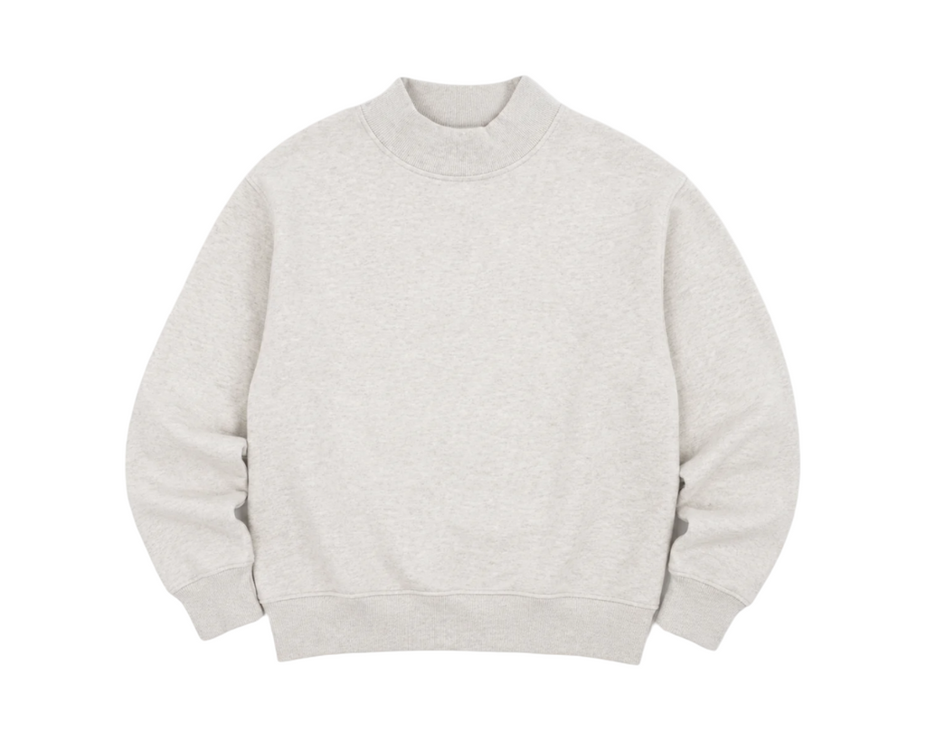 Embroidered Personalized Mock Neck Sweatshirt – Custom School, Team Name...