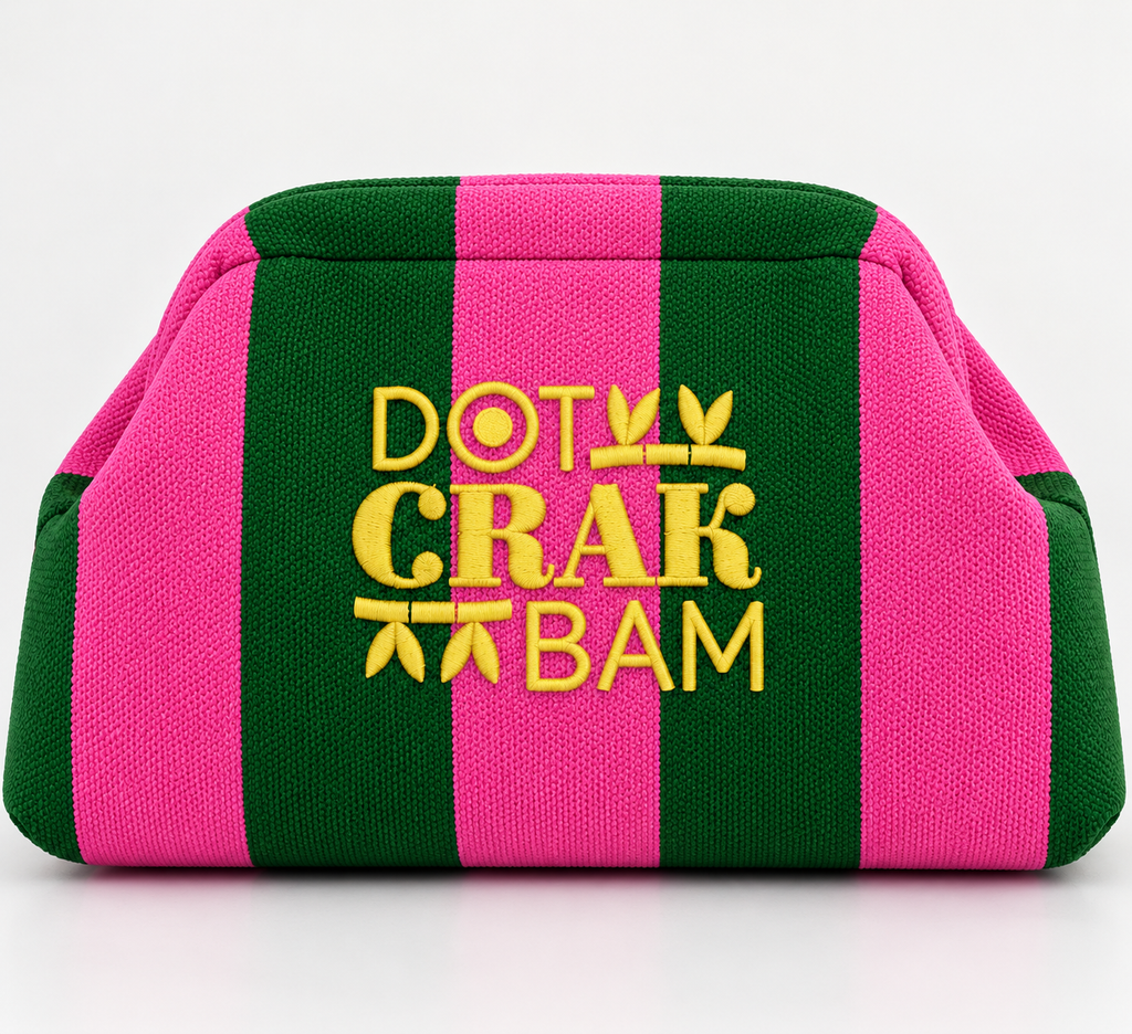 Embroidered Mahjong Tile Bag