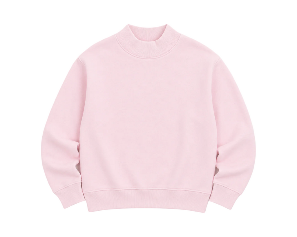 Embroidered Personalized Mock Neck Sweatshirt – Custom School, Team Name...