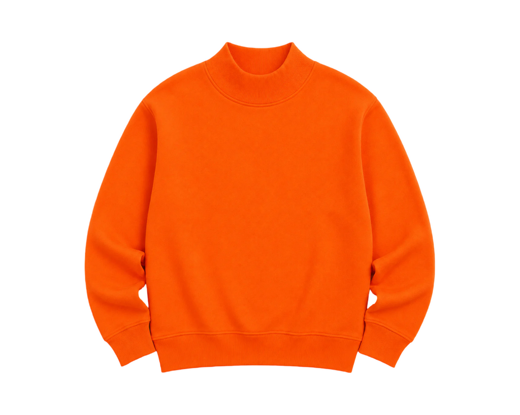 Embroidered Personalized Mock Neck Sweatshirt – Custom School, Team Name...