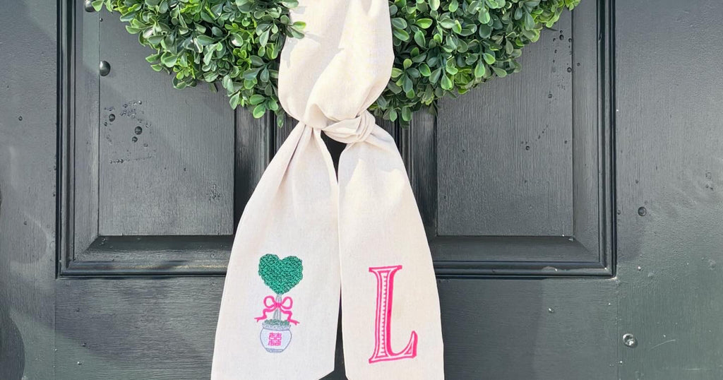 Wreath Sash – Personalized Wreath Sash