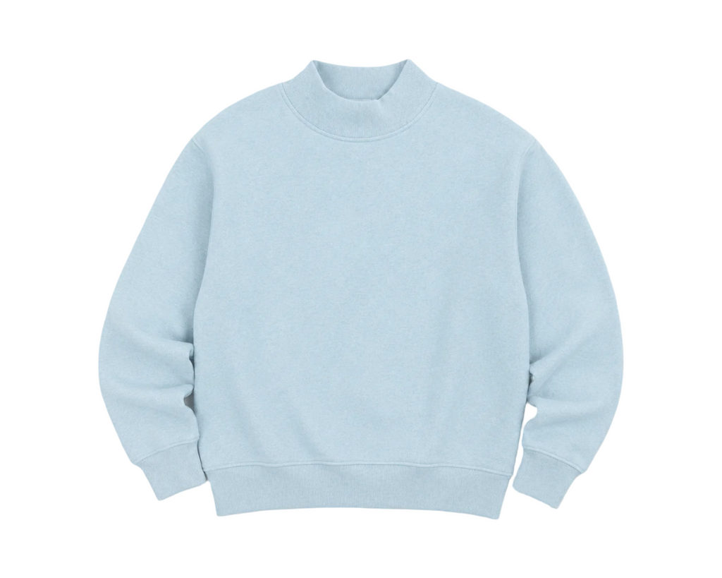 Embroidered Personalized Mock Neck Sweatshirt – Custom School, Team Name...