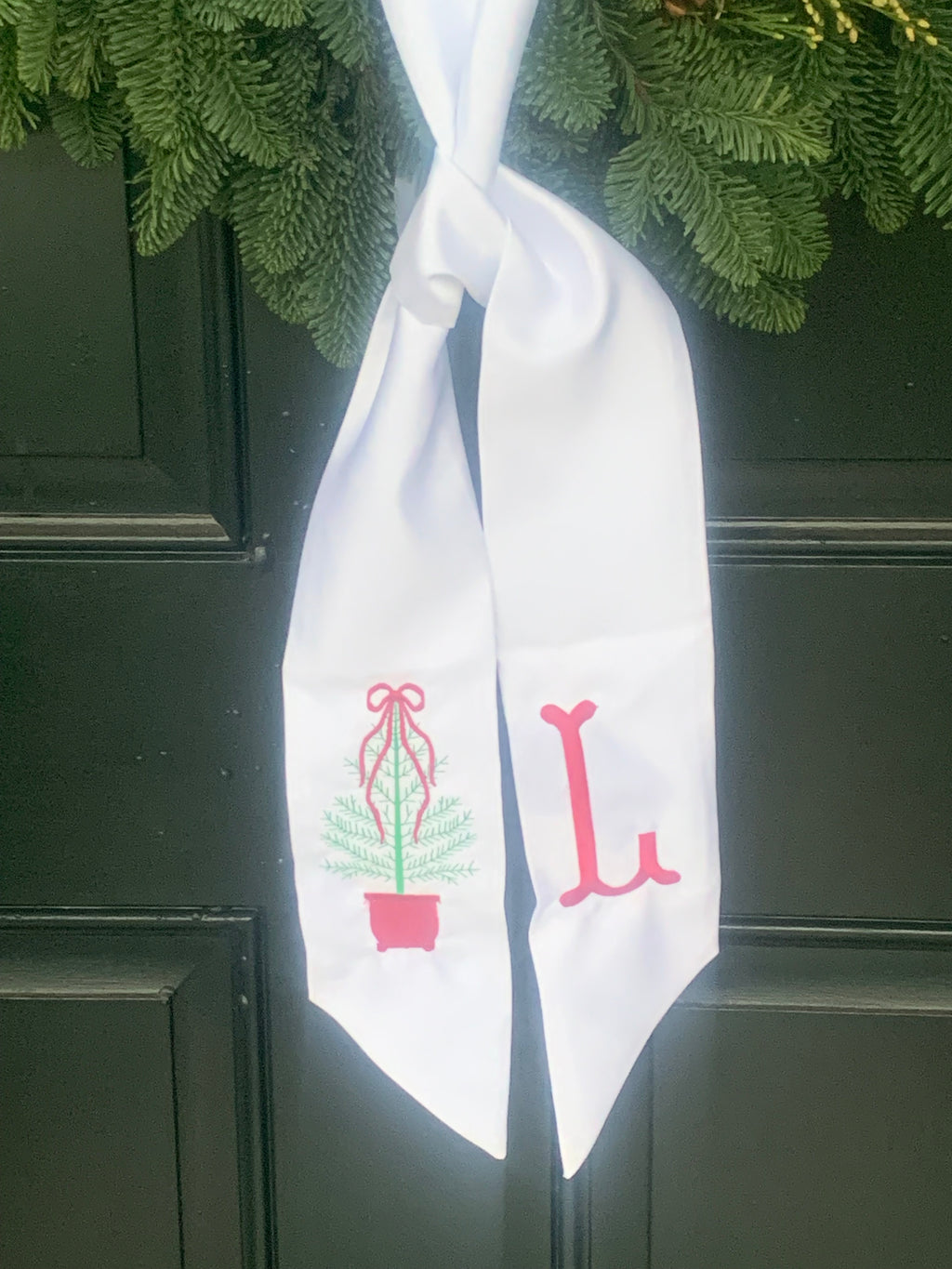 Wreath Sash – Personalized Wreath Sash
