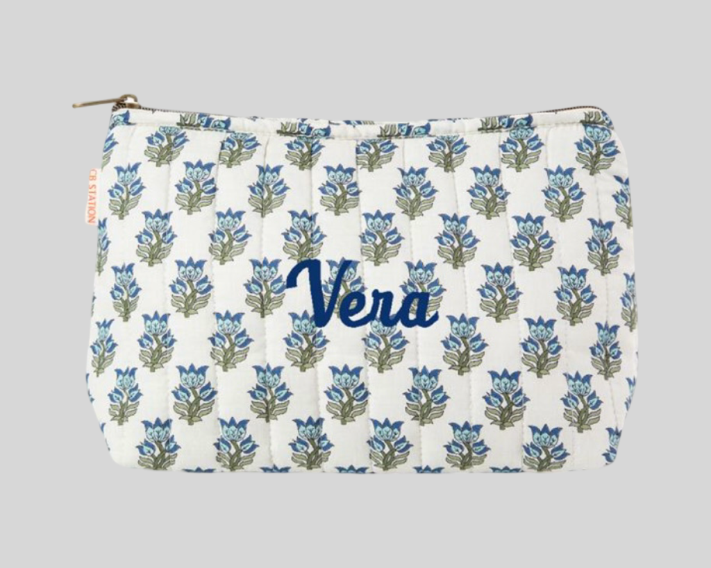 Block print clutch