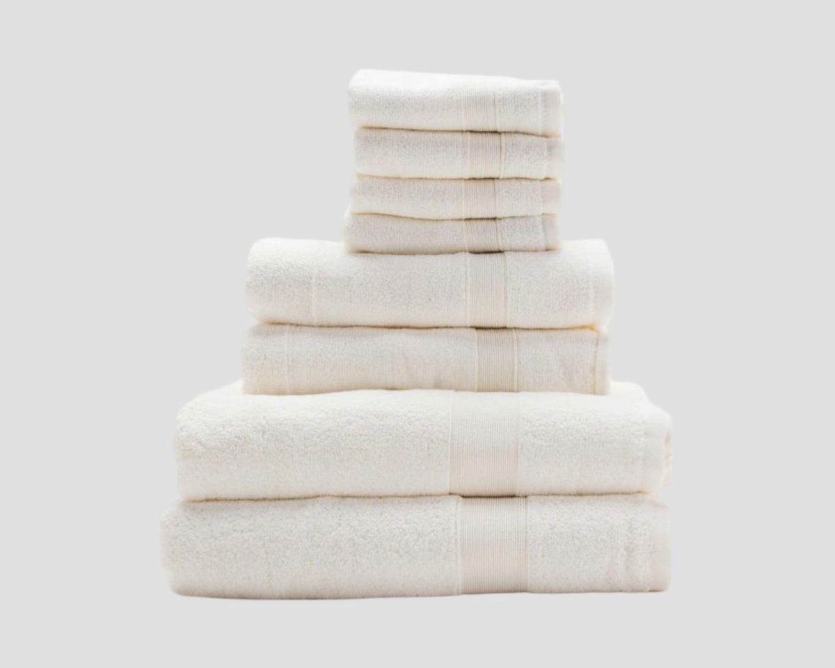 Monogrammed bath towel set