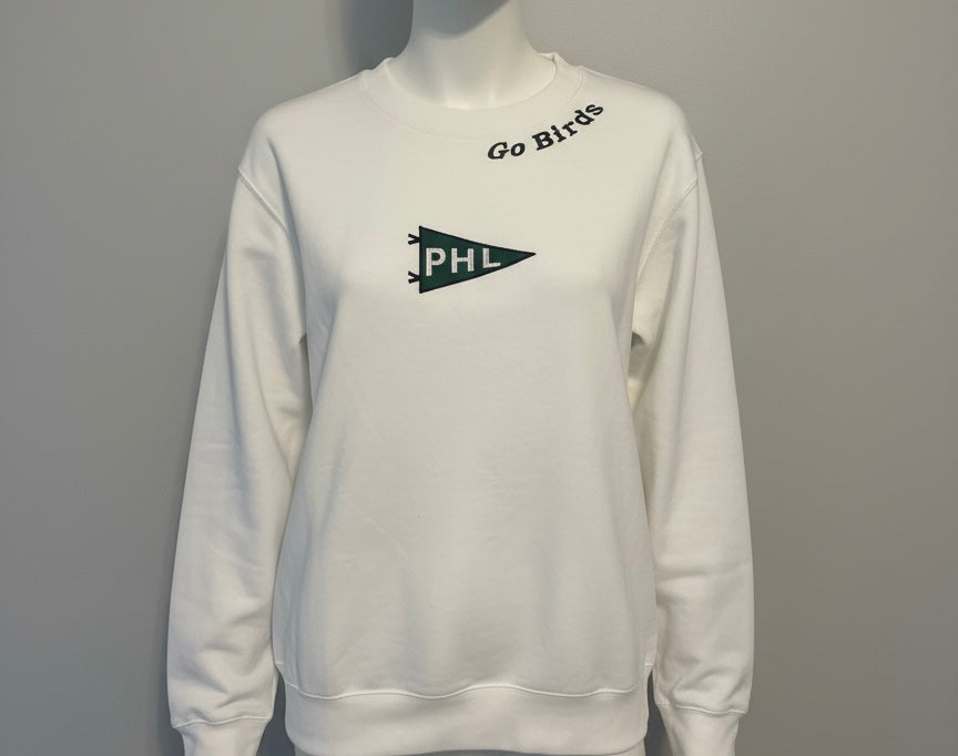 mock neck applique sweatshirt customized