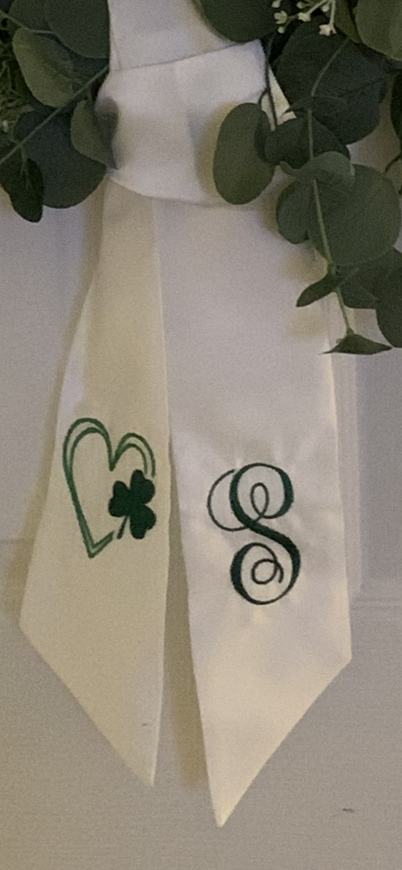Wreath Sash – Personalized Wreath Sash