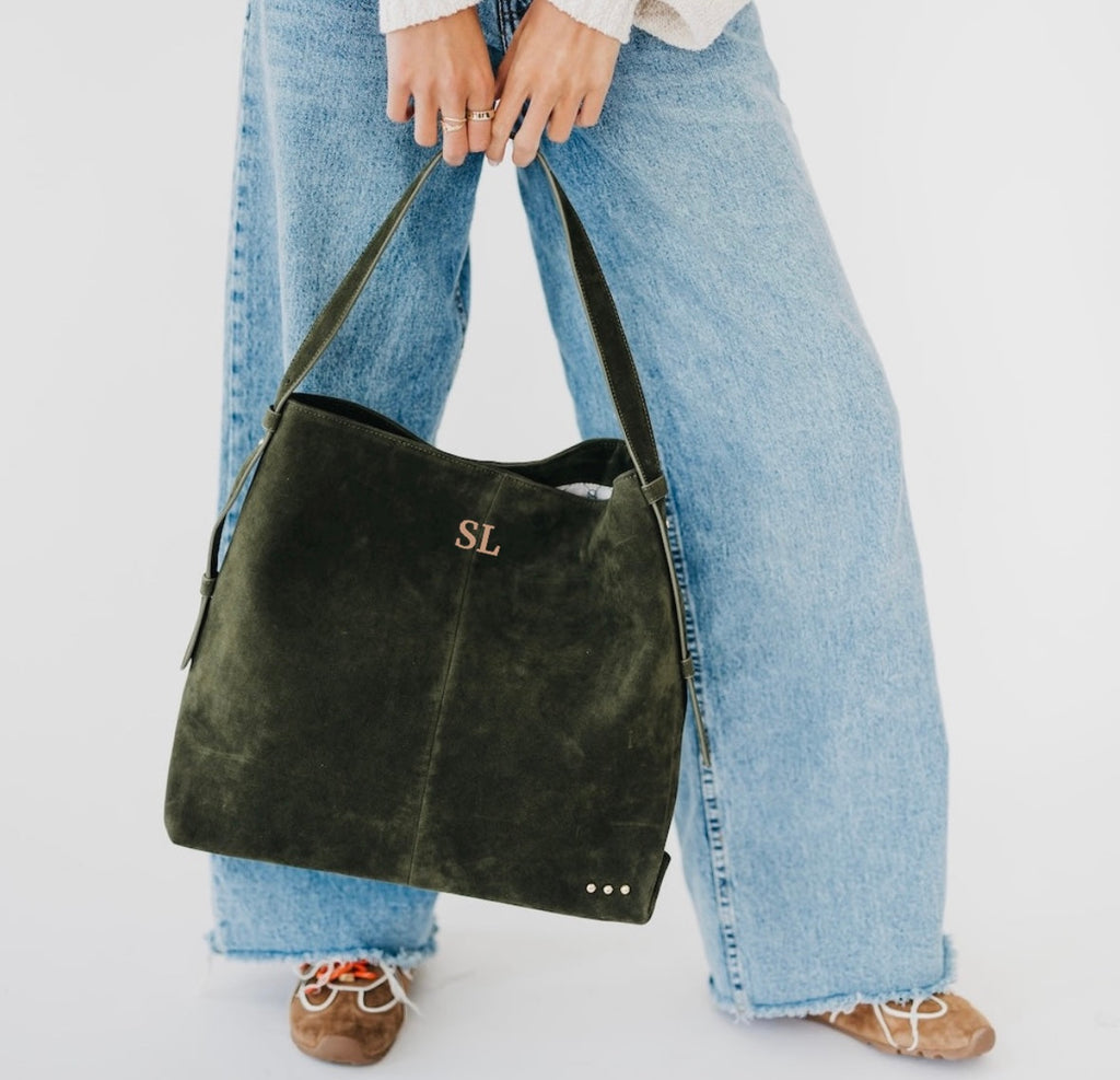 Suede Hobo Shoulder bag