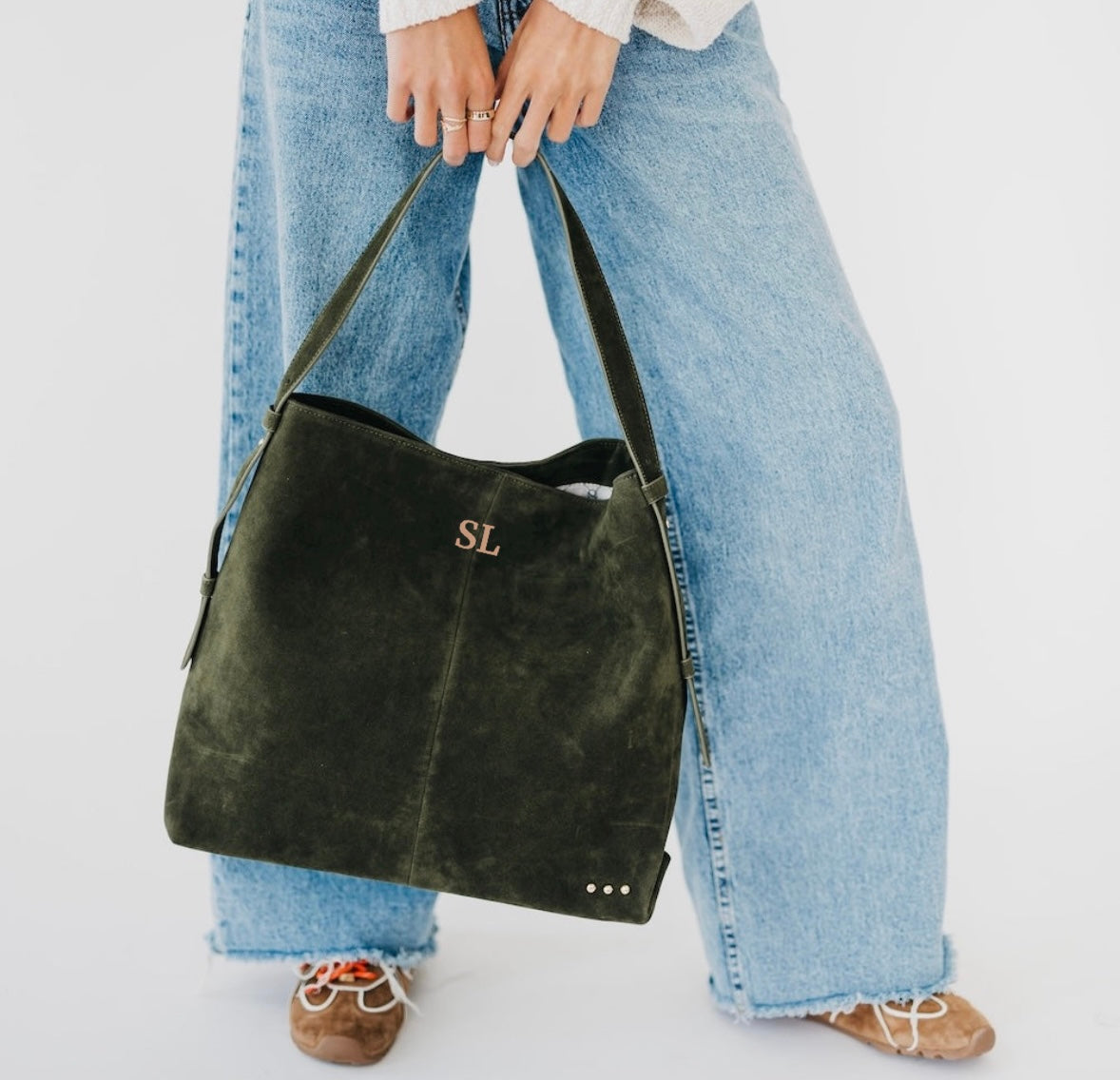 Suede Hobo Shoulder bag