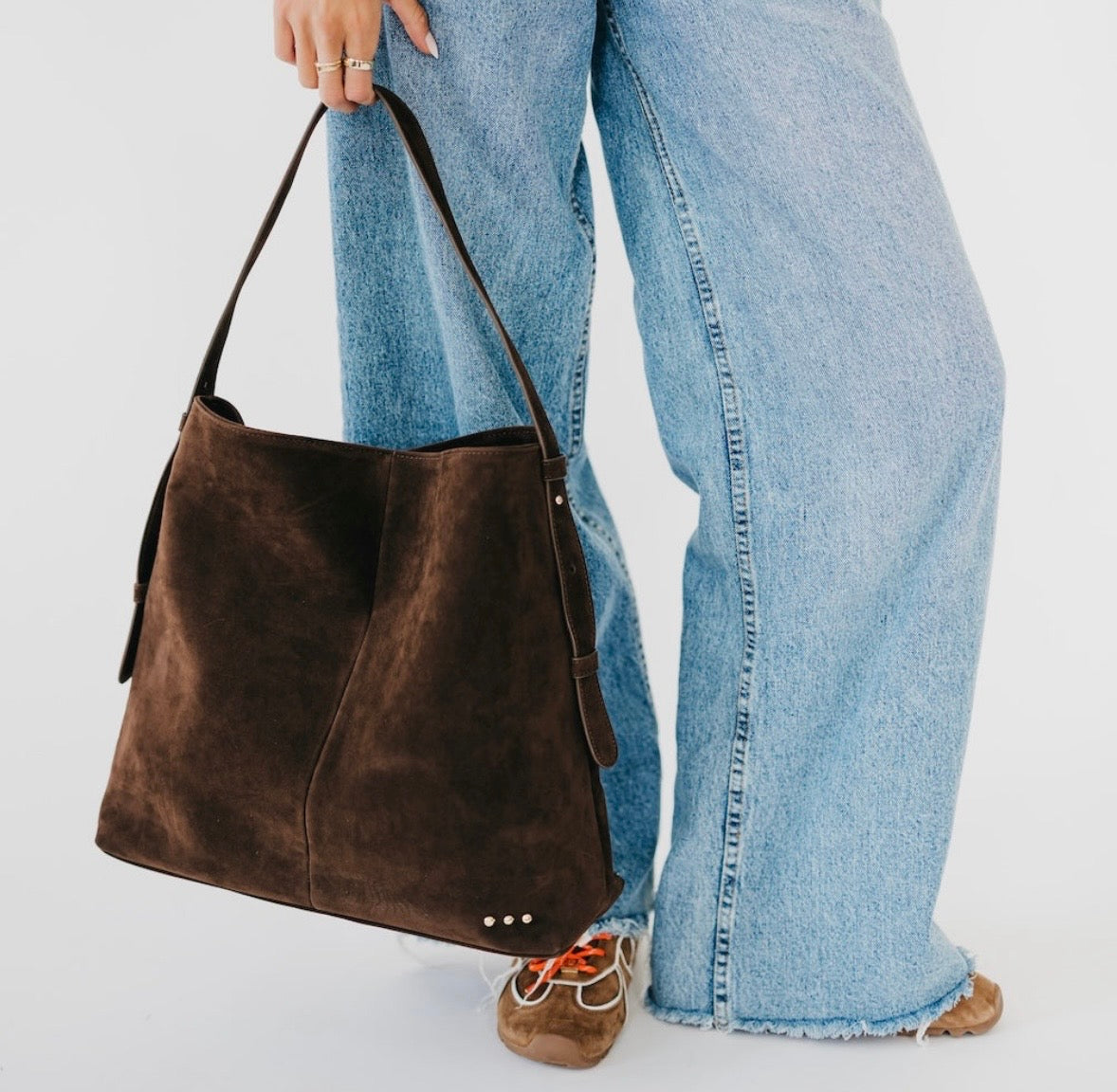 Suede Hobo Shoulder bag