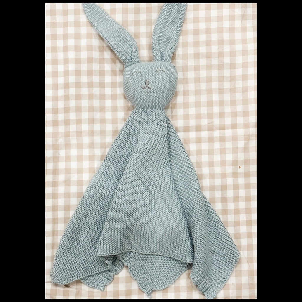 Cozy Personalized Gift Set – Personalized Bunny Lovey & Matching Blanket for babies