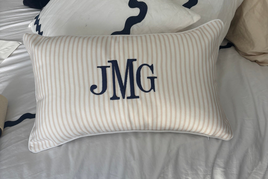 Personalized 12x20 Lumbar Pillow – Indoor & Outdoor with Insert