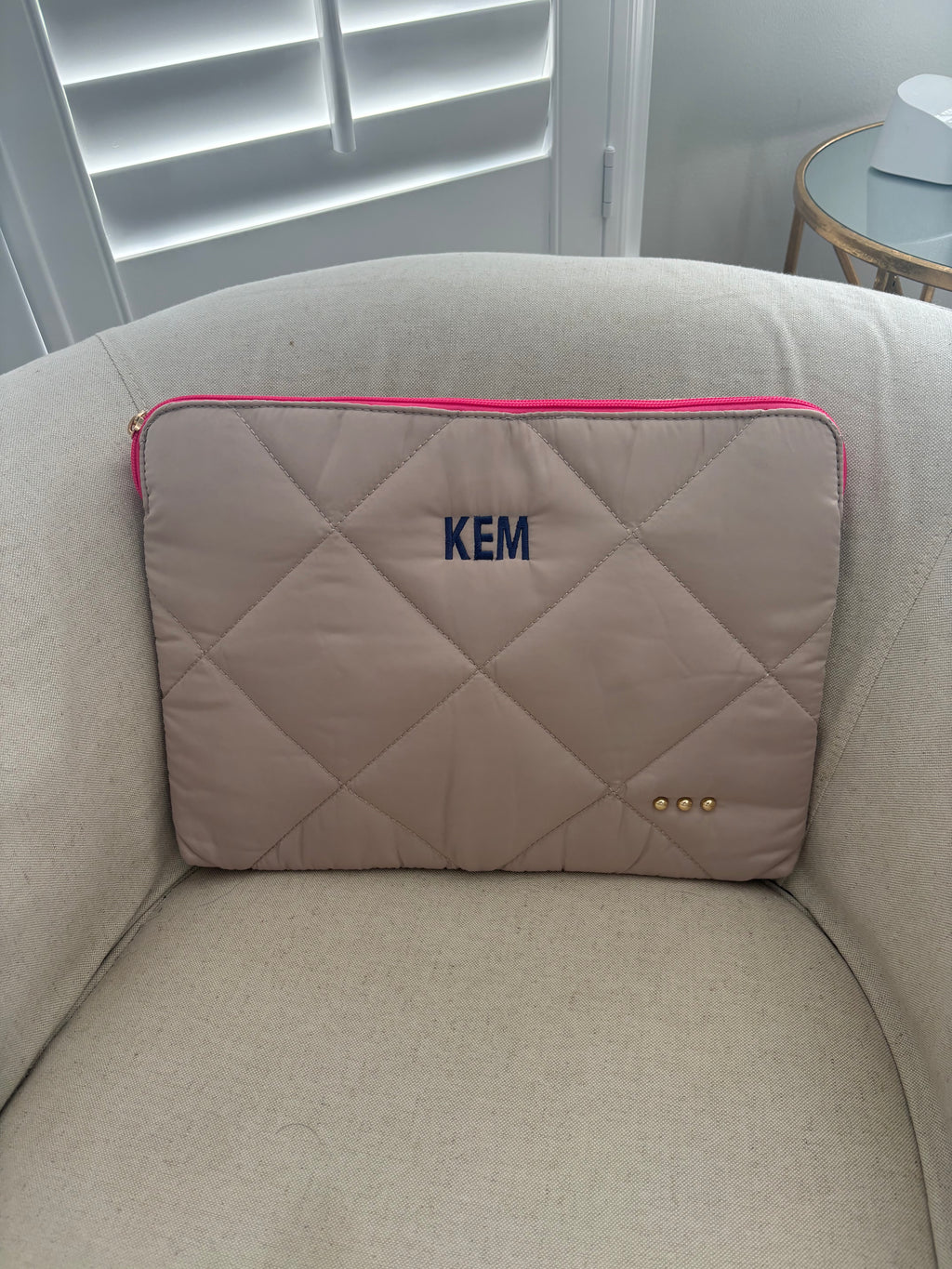 Personalized Puffer Laptop Sleeve – Stylish & Protective