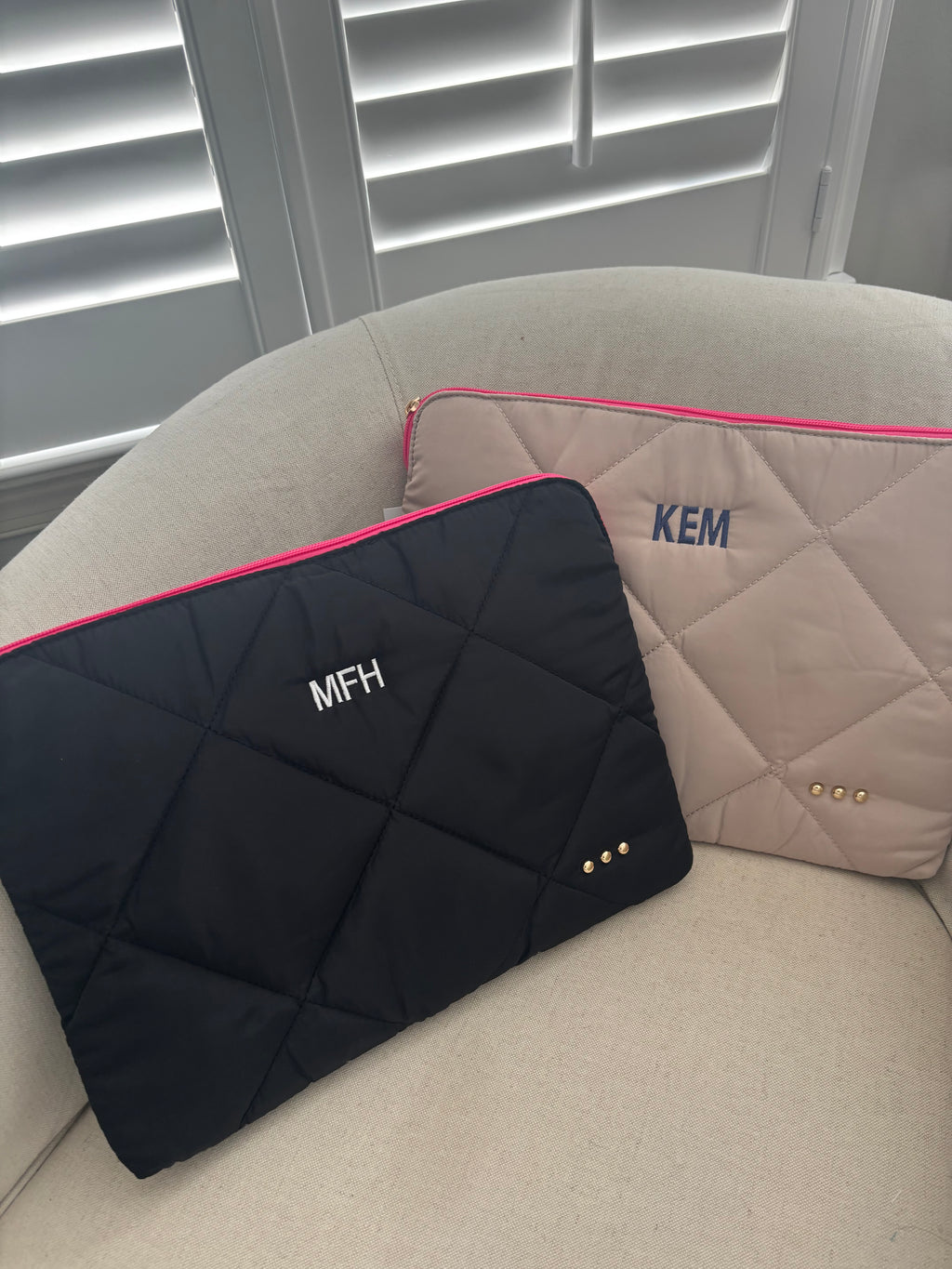 Personalized Puffer Laptop Sleeve – Stylish & Protective