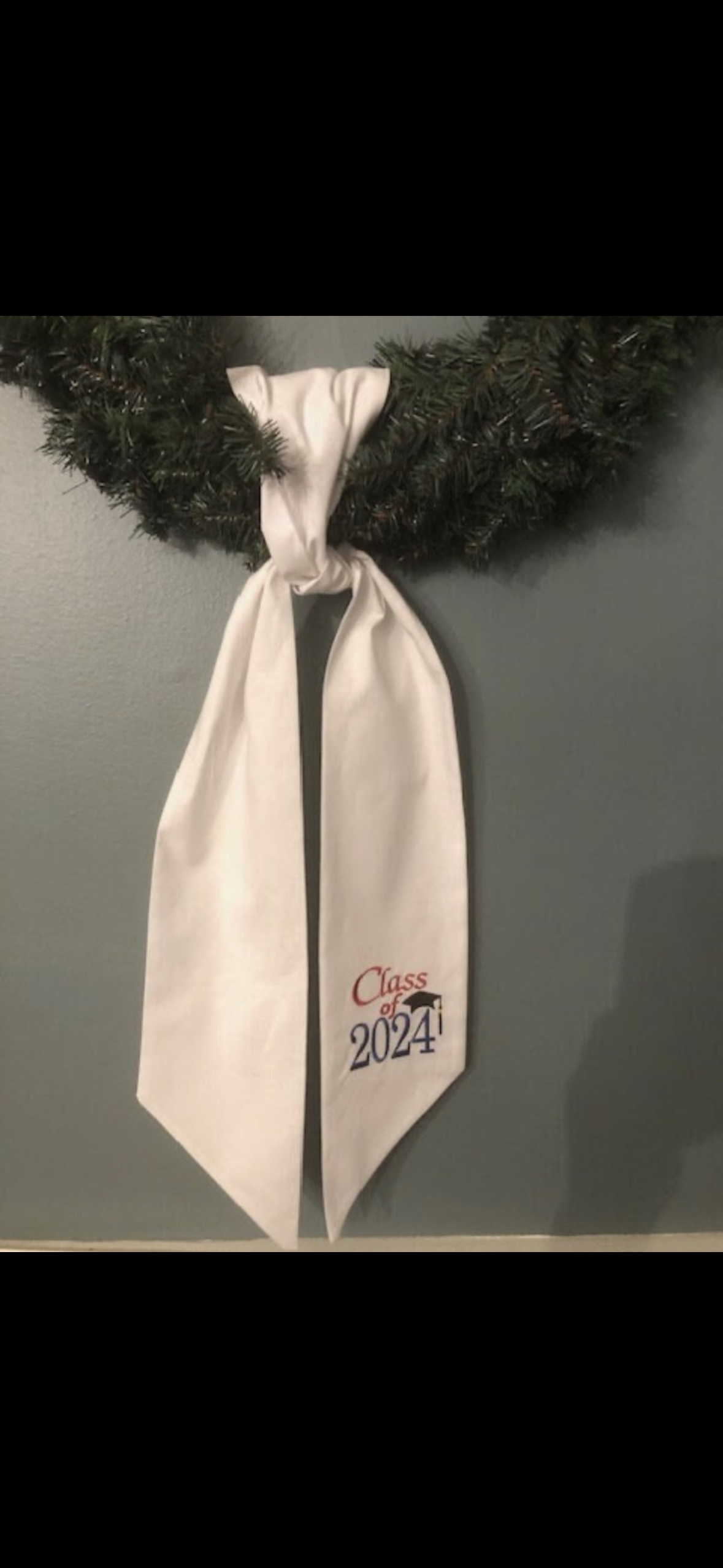 Wreath Sash – Personalized Wreath Sash