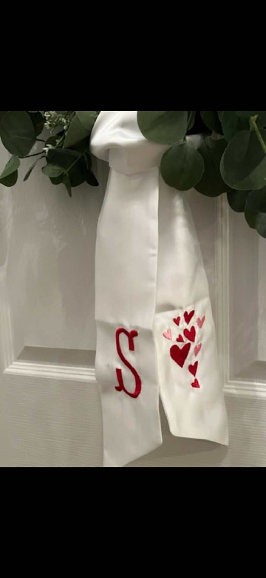 Wreath Sash – Personalized Wreath Sash