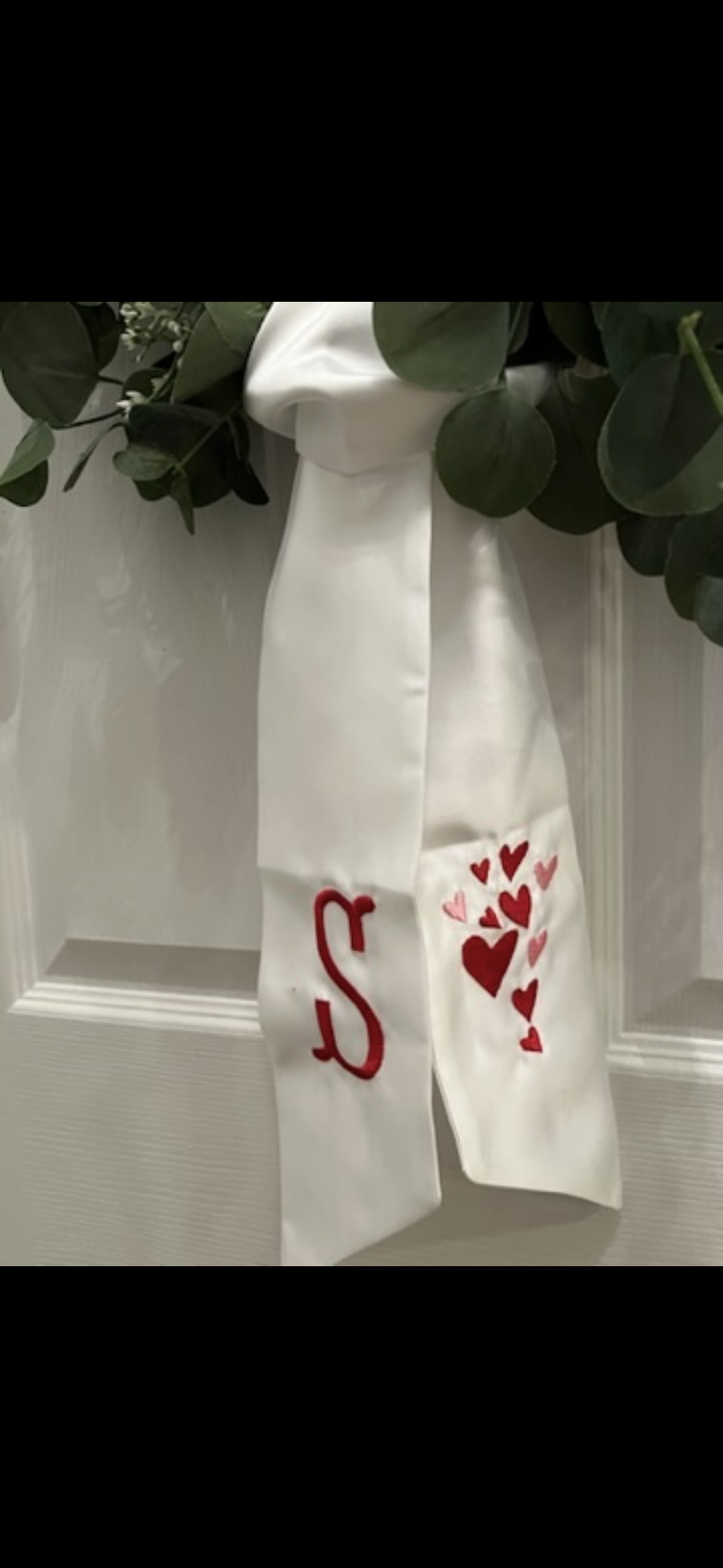 Wreath Sash – Personalized Wreath Sash