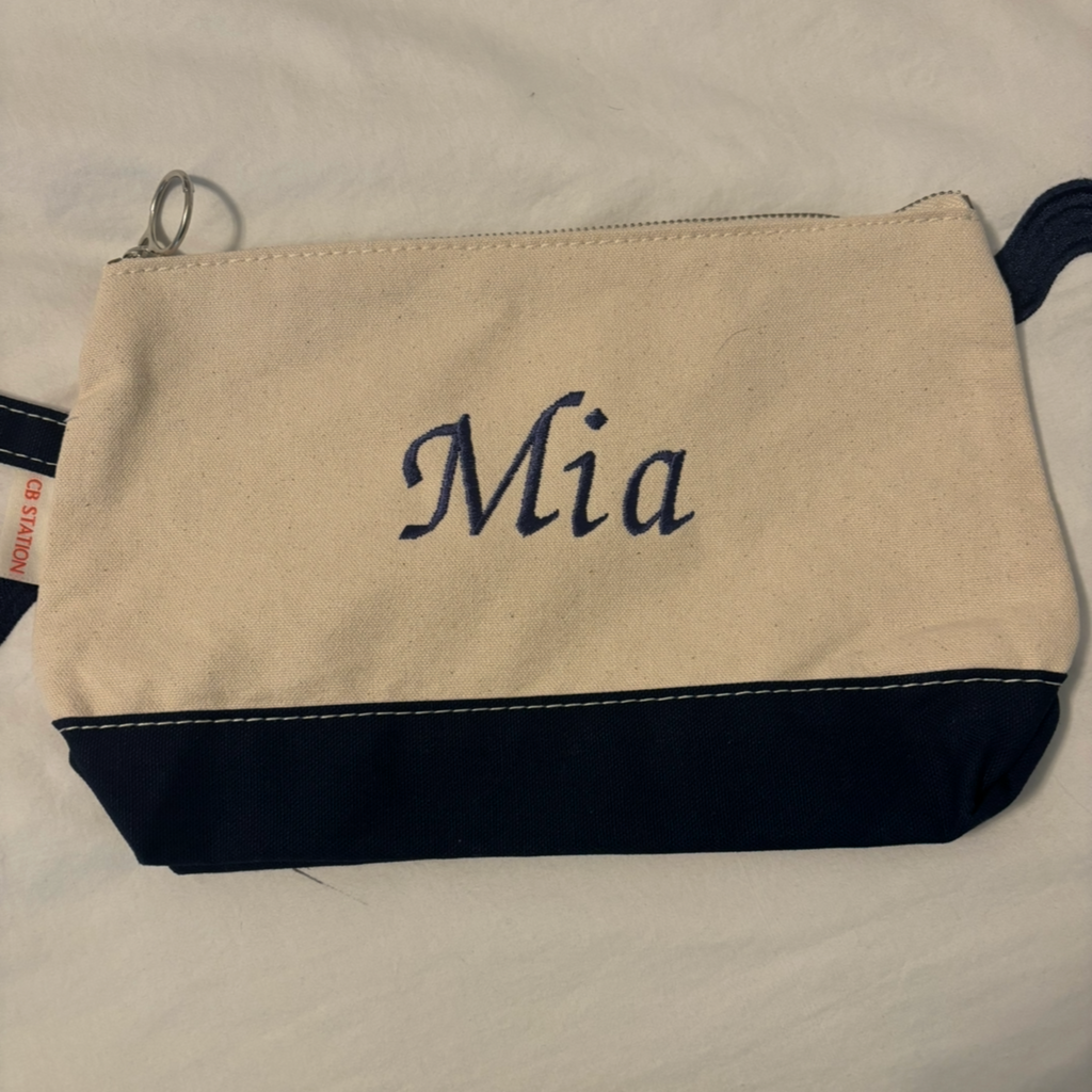 Makeup bag canvas