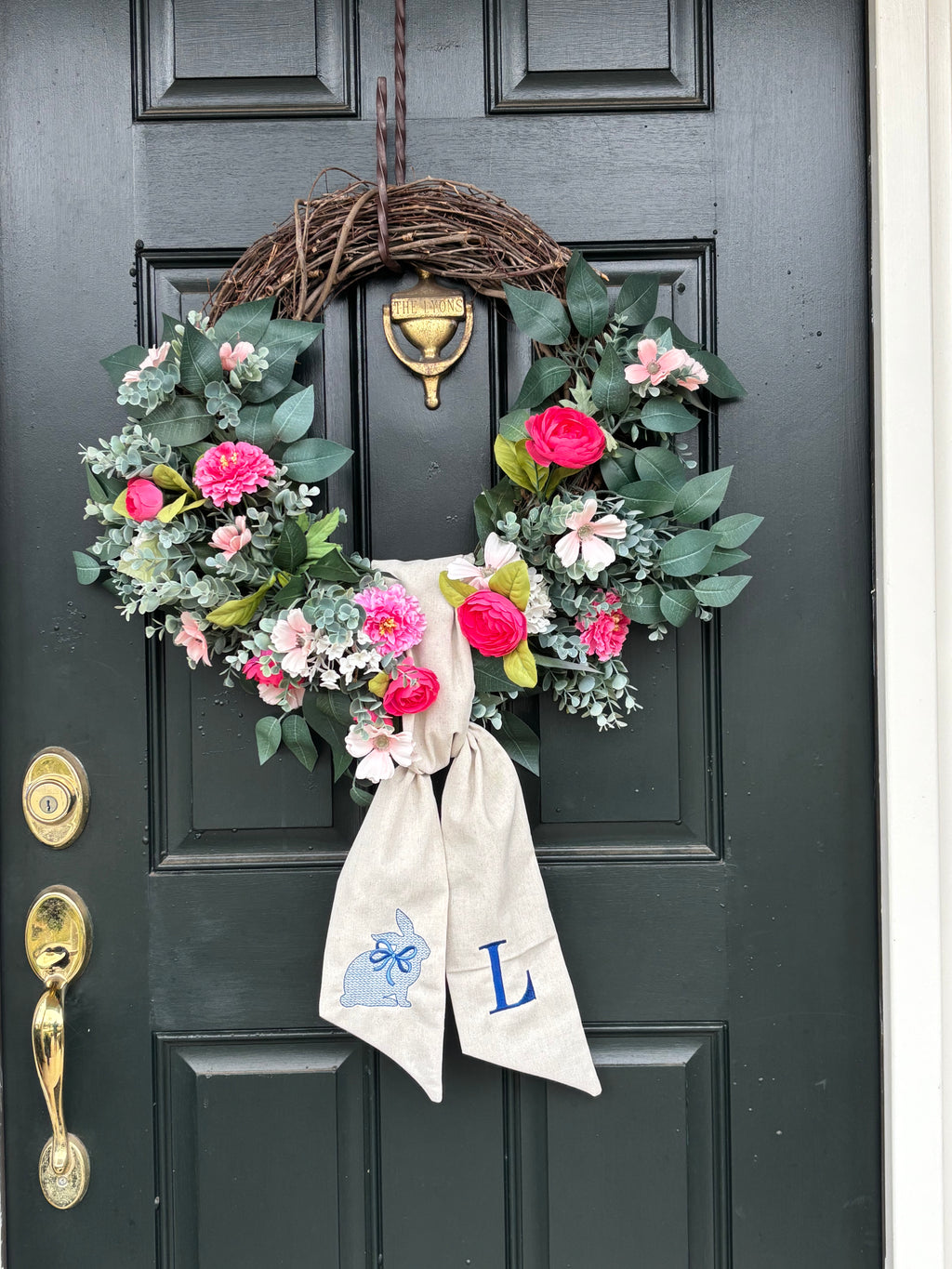Wreath Sash – Personalized Wreath Sash