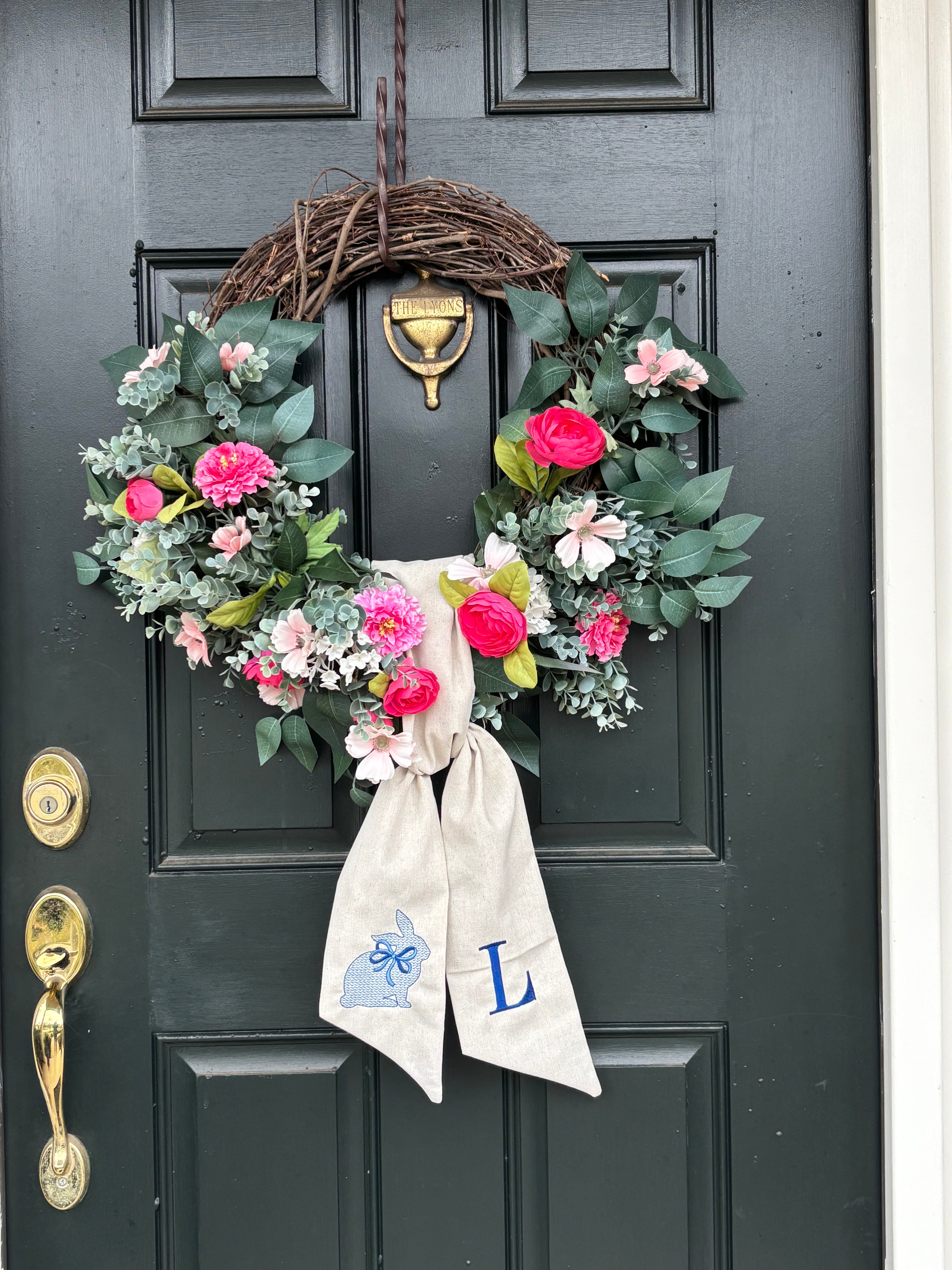 Wreath Sash – Personalized Wreath Sash